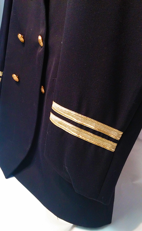 Flying Cross Double Breasted Naval Officer Black Dress Coat #17B8696C - Image 3