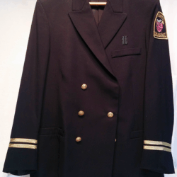 Flying Cross Double Breasted Naval Officer Black Dress Coat #17B8696C