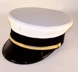 White Firefighter Bell Crown Hat 112