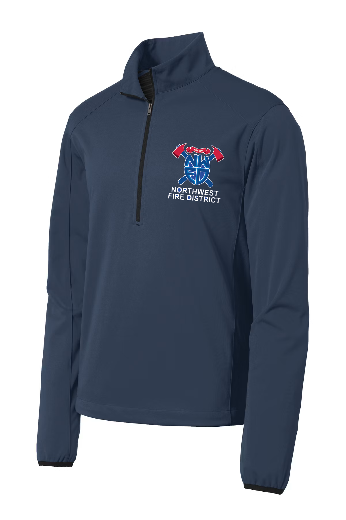 Port and Co. 1/2 Zip Soft Shell Jacket J716 Dress Blue Navy