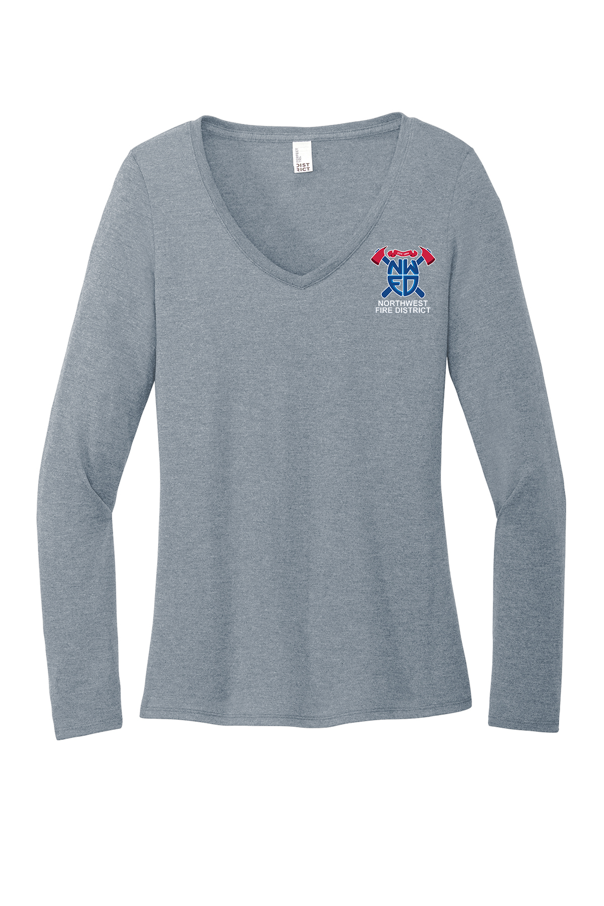 District® Women’s Perfect Tri® Long Sleeve V-Neck Tee - Image 3