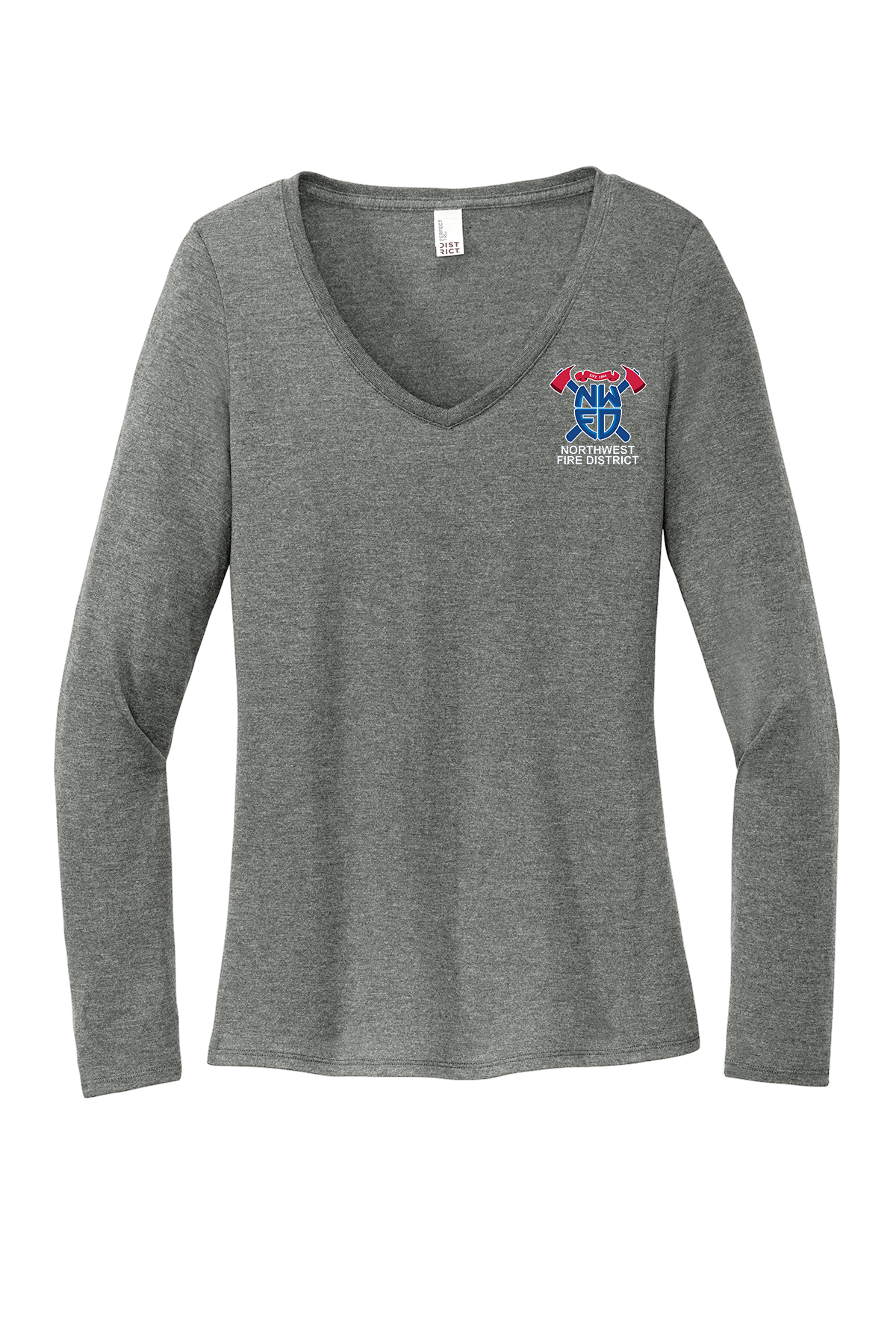 District® Women’s Perfect Tri® Long Sleeve V-Neck Tee - Image 4